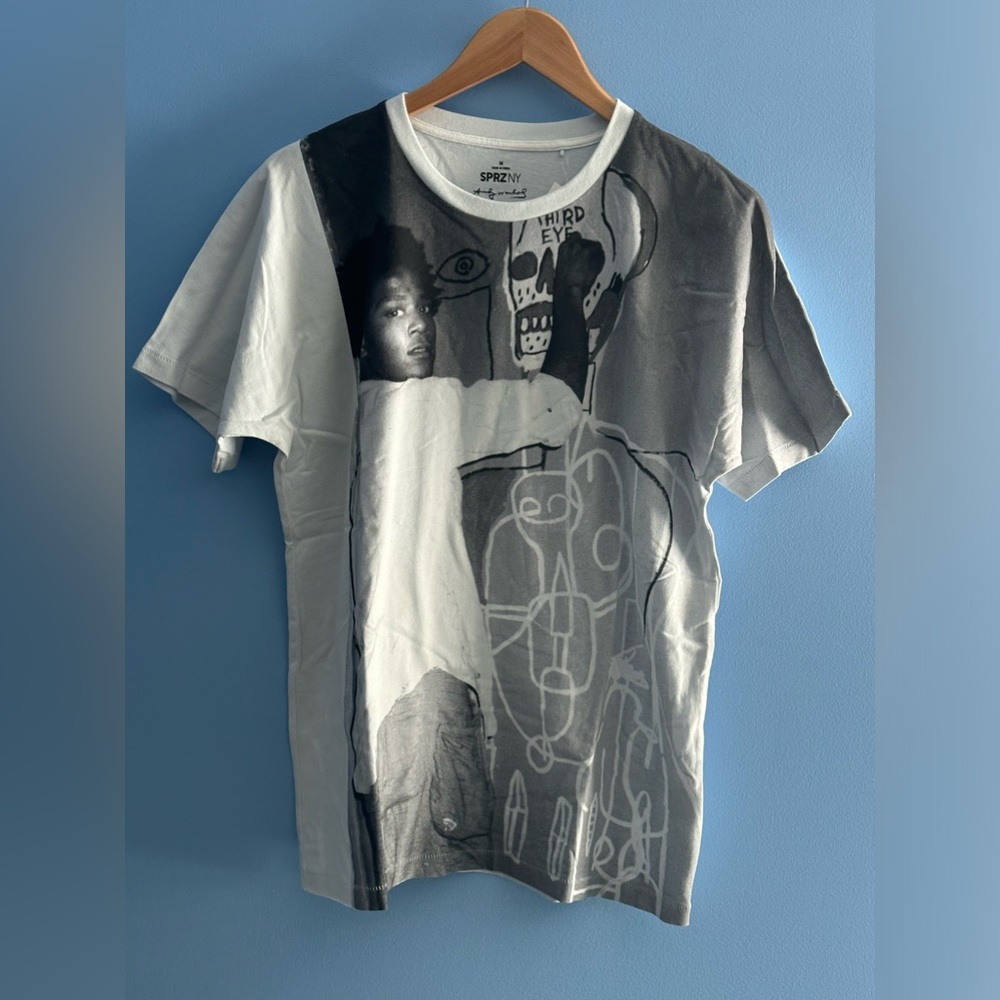 Uniqlo x SPRZ NY - Andy Warhol Short Sleeve Graphic T-Shirt Basquiat - Picture 2 of 8